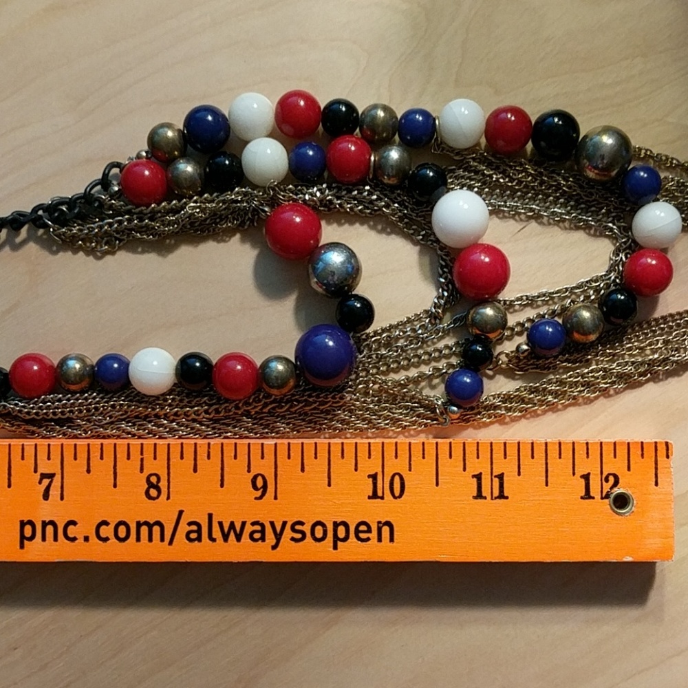 Primary Colored Statement Necklace - Picture 5 of 5